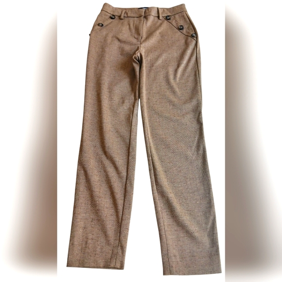 Express Pants - Express Women's Brown Skinny Mid Rise Ankle Trousers-Size 4 EUC